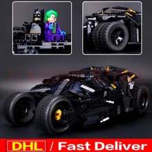 LP 07060 строительные блоки marvel Супер Герои Бэтмен колесница Бэтмобиль tumbler летучая мышь Джокер мини кирпичи клон 76023