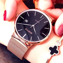 Women Watches GIMTO Luxury Brand Steel Gold Bracelet Lovers Ladies Dress Watch Female Sport Relogio Reloj Female Sport Clock