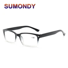 Sumondy диоптрий+ 1,0 1,5 2,0 2,5 3,0 3,5 4,0 очки для чтения Для женщин Для мужчин, 5 цветов модные покрытая цельной полиуретановой кожей пресбиопии UR25