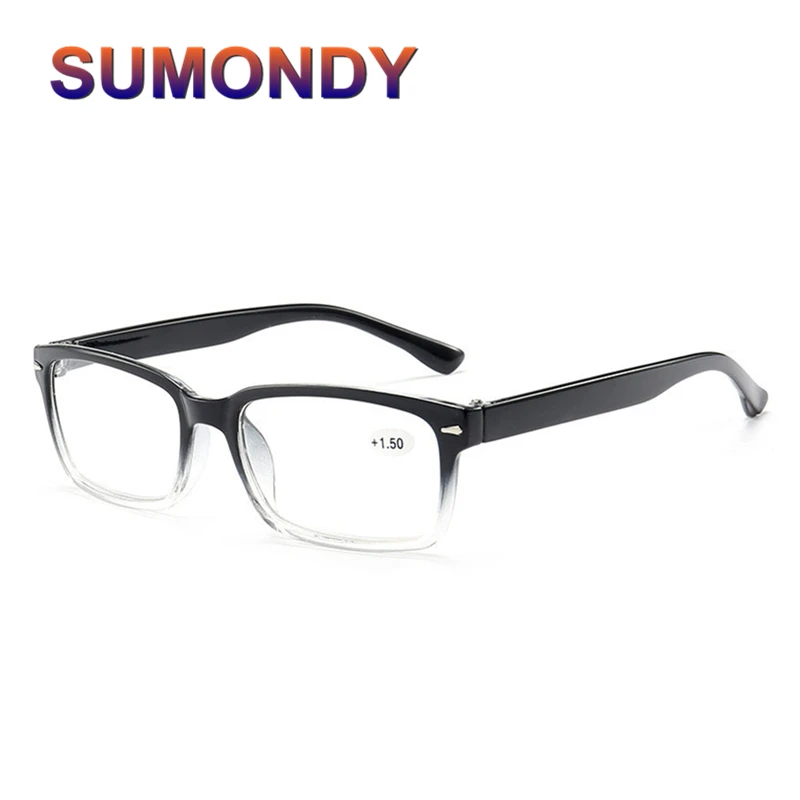 

SUMONDY Diopter +1.0 1.5 2.0 2.5 3.0 3.5 4.0 Reading Glasses Women Men 5 Colours Fashion Anti-fatigue Presbyopia Eyeglasses UR25
