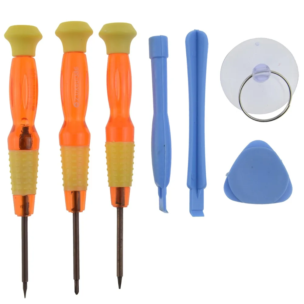 

1 Set of 7 in 1 Magnetic Phone Fix Opening Tool Kit Pentalobe Torx Phillips Screwdriver for iPhone 4 5 4S 5S Screw driver