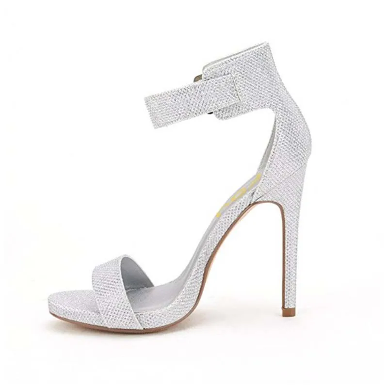 Fsj01 Sangle Bout Sandales Argent Cheville Généreux Noble Fsj Sexy Chaussures Ouvert Talon Aiguille À Incomparable Attrayant Anniversaire Mode x4RwTqwn