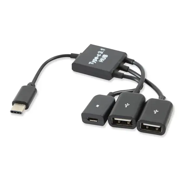 Onvian Type-C USB Adapter OTG Cable USB C 3.0/2.0 Male To USB Micro Female Adapter USB Hub For Samsung Xiaomi Huawei Fastdeliver Type-C 2 USB MICRO