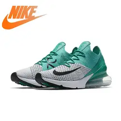 Официальный аутентичный Nike Air Max 270 Flyknit Для женщин кроссовки уличная спортивная обувь мода на воздушной подушке комфорт AH6803-300