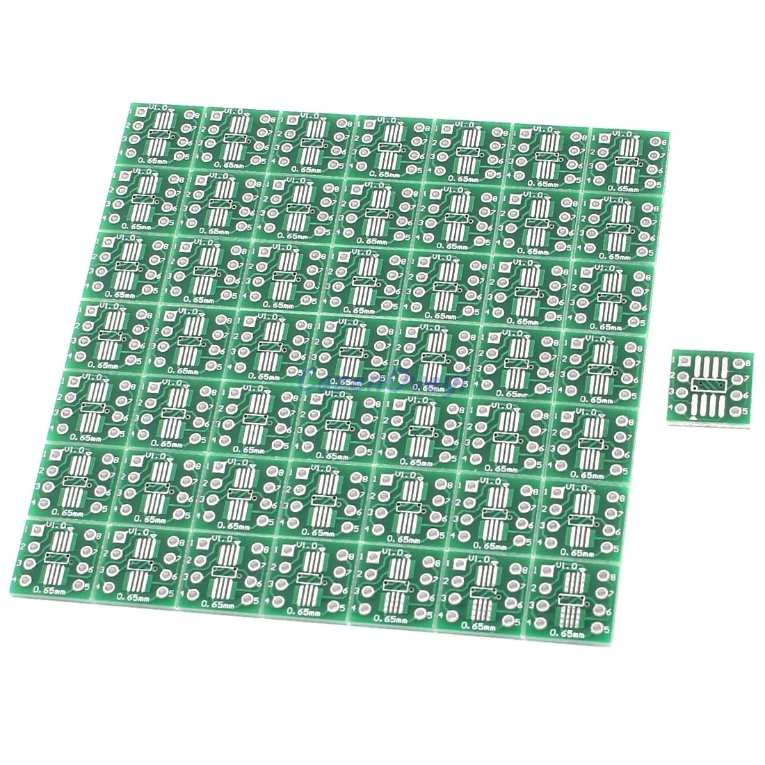 

20pcs/lot TSSOP8 SSOP8 SOP8 to DIP8 PCB Transfer Board DIP Pin Board Pitch Adapter In Stock
