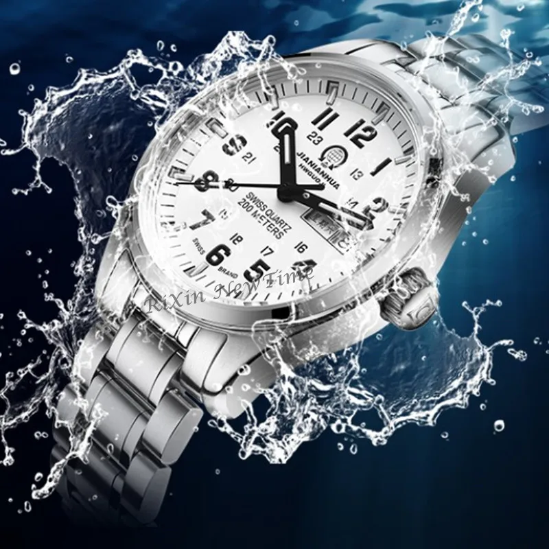 Часы мужские кварцевые в стиле милитари водонепроницаемые 200 м|reloj brand|reloj relojreloj men