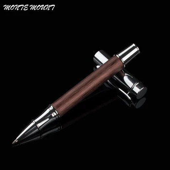 

monte Wooden Rollerball Pen metal 0.5mm Refill Ballpoint Pen Luxury Business Signature Pen Office&school Pens