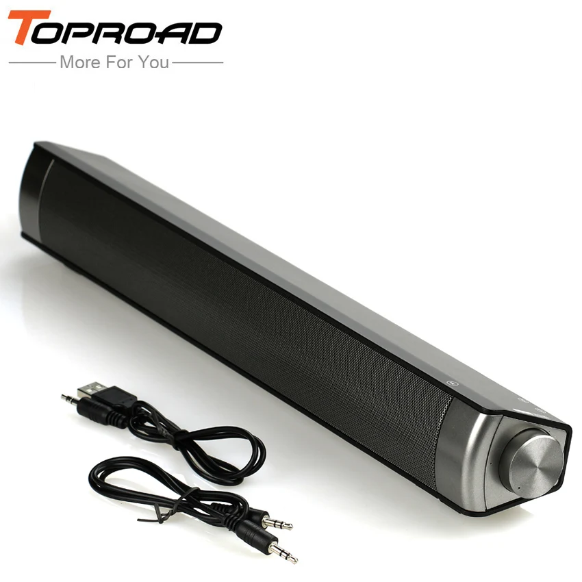 

TOPROAD HIFI Portable Wireless Bluetooth Speaker Soundbar TF Handsfree With Mic Subwoofer Column Speakers for Computer Phones