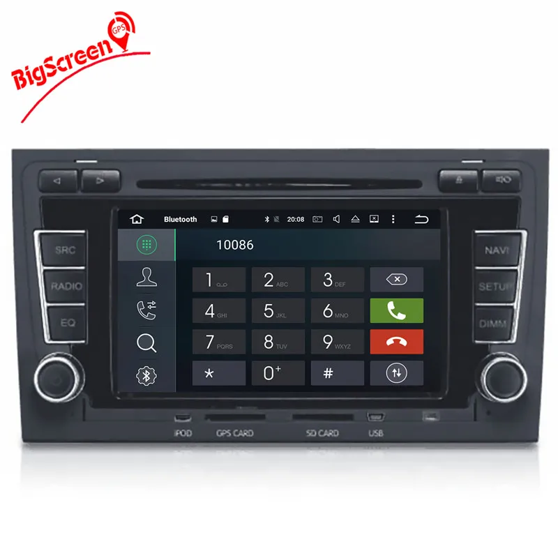 Sale 2 DIN car DVD GPS For Audi A4 S4 RS4 2003-2012 with dvd player Radio navigation Audio multimedia capacitance touch screen stereo 4