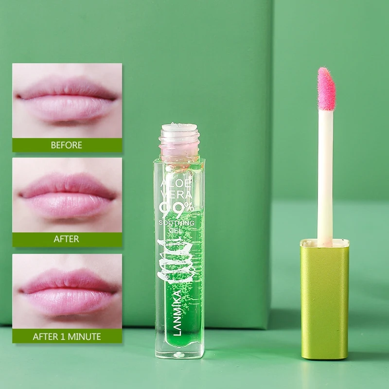

Aloe Color Changing Lip Gloss Moisturizing Non-stick Cup Temperature Changing Liquid Lipstick Magic Pink Protector Lips Cosmetic