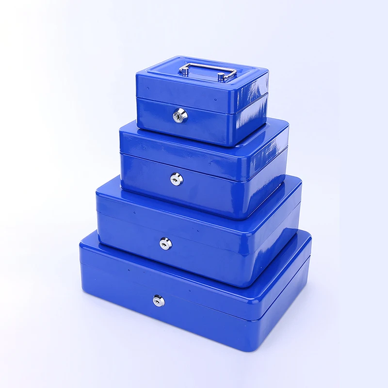 Safe Nordic Large Iron Password Cosmetic Storage Box With Lock Portable Jewelry Makeup Articles Organizer Sundries Container