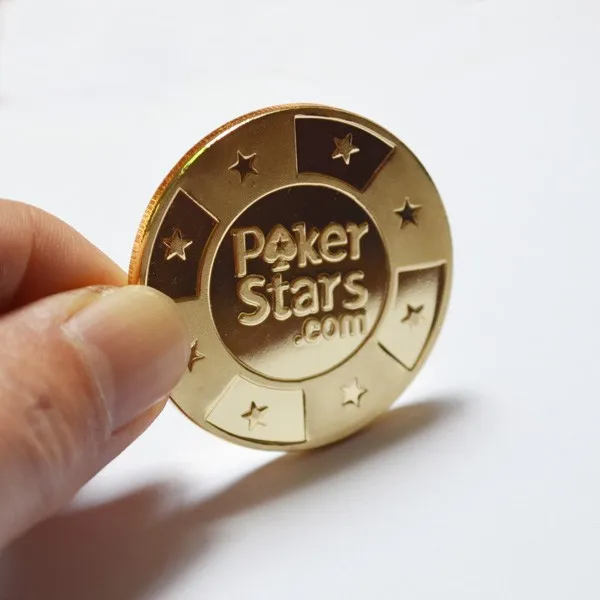Gold Plated Poker Cards Guard Protector Poker Star Metal Chip Poker Token Coin (1).jpg