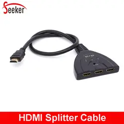 Настоящее HD 4 К x 2 К Разрешение HDMI Splitter конвертер 3 входа 1 Выход аудио-видео HDMI кабель преобразователя для HD ТВ DVR STB