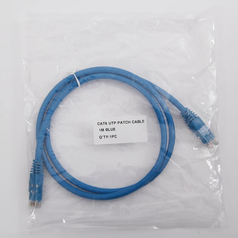 10Gtek 6 шт CAT6 патч-корд UTP, 1 метр(3,3 футов) RJ45 сетевой кабель, синий, 24AWG для Гигабитного Ethernet коммутатор маршрутизатор