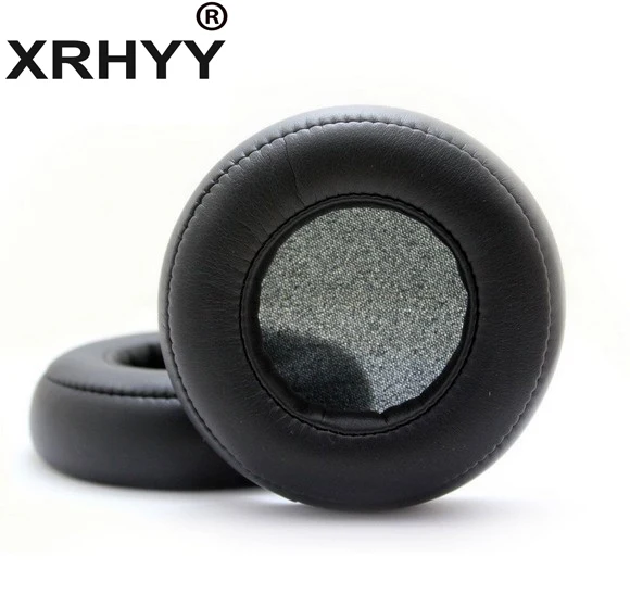 

XRHYY 1 pairs Black Replacement Earpads Ear Pads Cushion Cover For Monster Beat By Dr.Dre PRO/DETOX Headphones