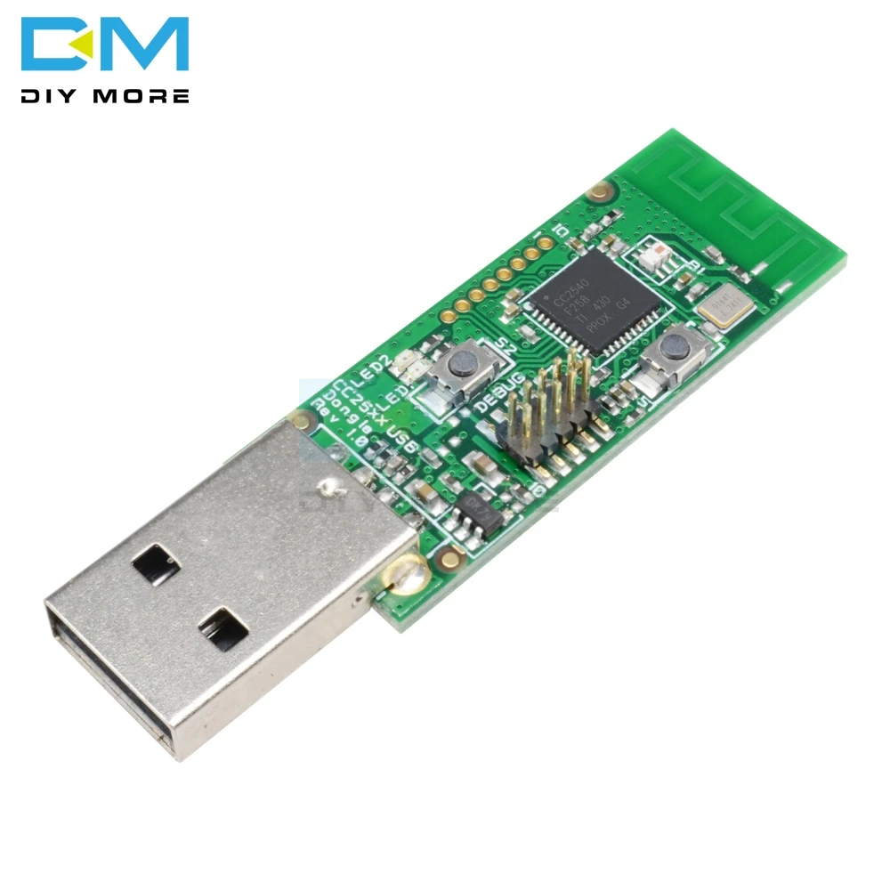 CC2540 CC отладчик CC2531 Zigbee CC2540 анализатор беспроводной Bluetooth 4,0 ключ захвата Плата USB программист модуль загрузчик кабель - Цвет: CC2540