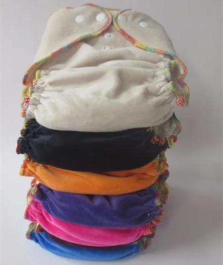 

Free Shipping Cloth Diapers Covers With 3 layers hemp cotton inserts 50 sets 1+1 High Quality Baby diapers Nappies with pul