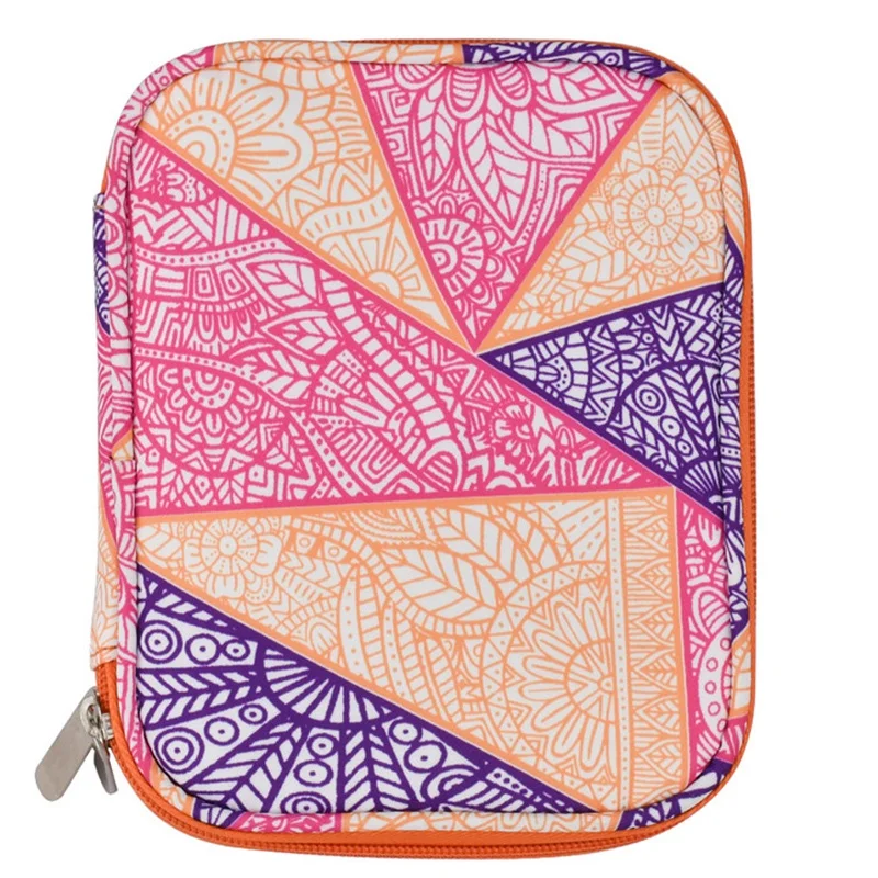 JHD-Empty Crochet Hook Bag Storage Pouch Knitting Kit Case Organizer Bag For Sewing Crochet Needles Scissors Ruler Accessory C - Цвет: Photo color