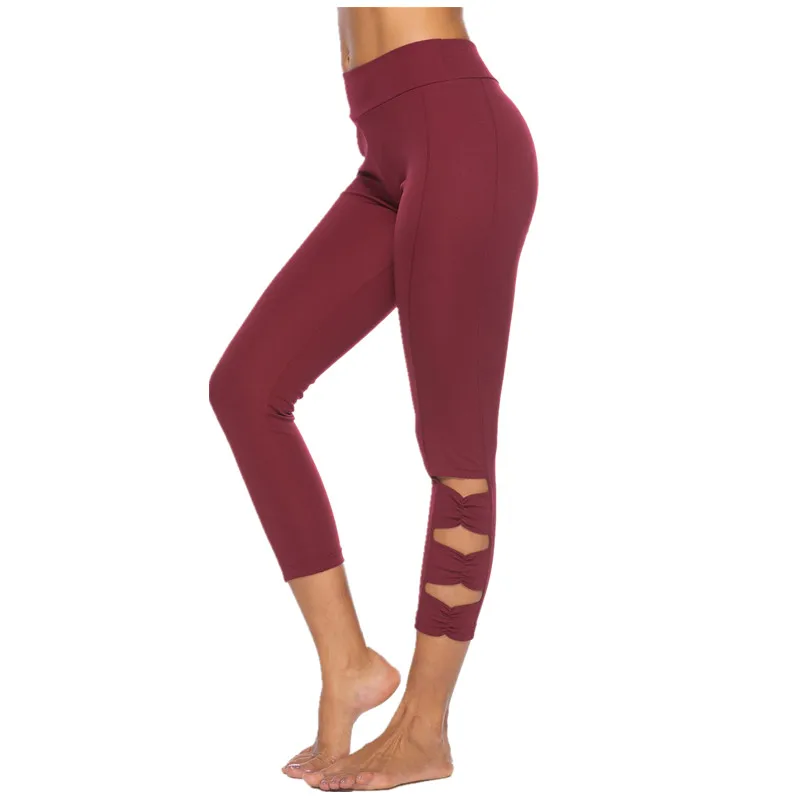 

[AoSheng] Ladies High Waist Mid-calf Women Leggings Fitness Push Up Leggings Women Quick Dry Plus Size Casual Breathable Leggins