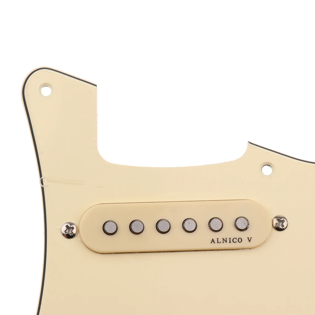 SSS Pickguard Loaded Alnico V Pickups 11 Holes for Strat ST Guitar Replacement Parts Musical Stringed Instruments Accessories