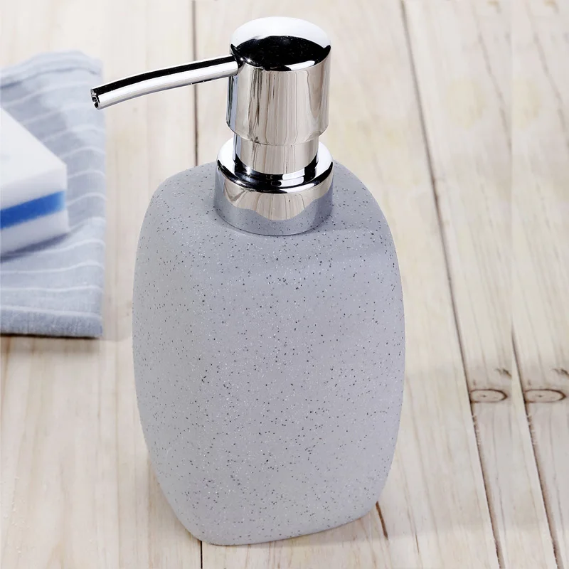 Dark grey ceramic lotion bottle quality imitation hand sanitizer bottle