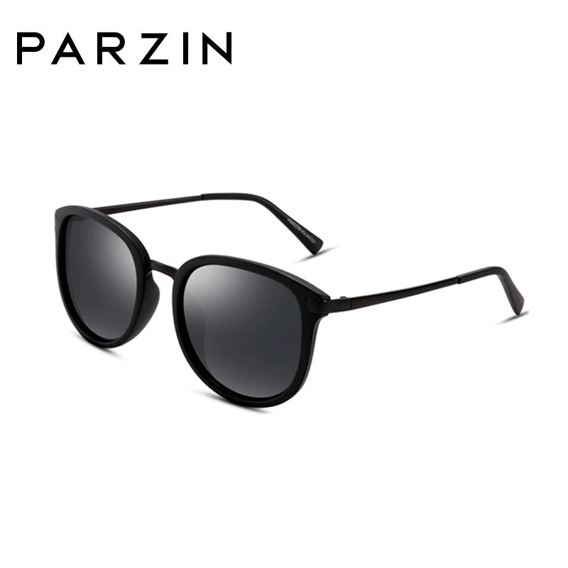 PARZIN роскошные солнцезащитные очки для женщин для бренд Покрытие поляризованные Защита от солнца очки вождения анти УФ Леди Ретро - Цвет линз: Matte Black
