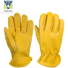 OZERO, спортивные Мотоциклетные Перчатки из воловьей кожи, водонепроницаемые, анти-холодные, анти-сноуборд, Пешие прогулки, водительские, охотничьи перчатки для мужчин 1012