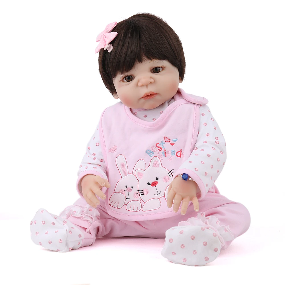 55 см 22 дюйма виниловые куклы Reborn Baby мягкие реалистичные Alive Menina для новорожденных