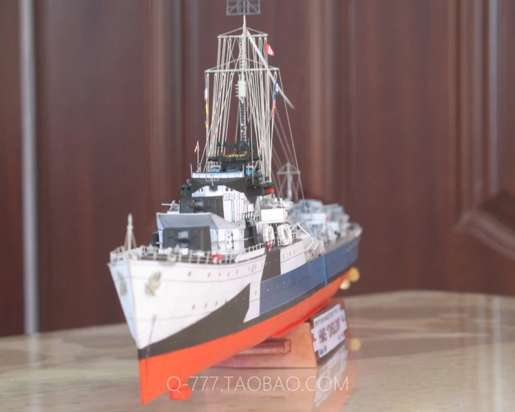 Британский Разрушитель HMS в медленном Oslo Class O World War Ii|Картонные конструкторы| |