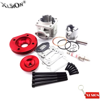 

XLSION Aftermarket 44mm Cylinder Assy Big Bore Kit Set 2 Grooves For 47cc 49cc Mini Dirt ATV Pocket Bikes Minimoto