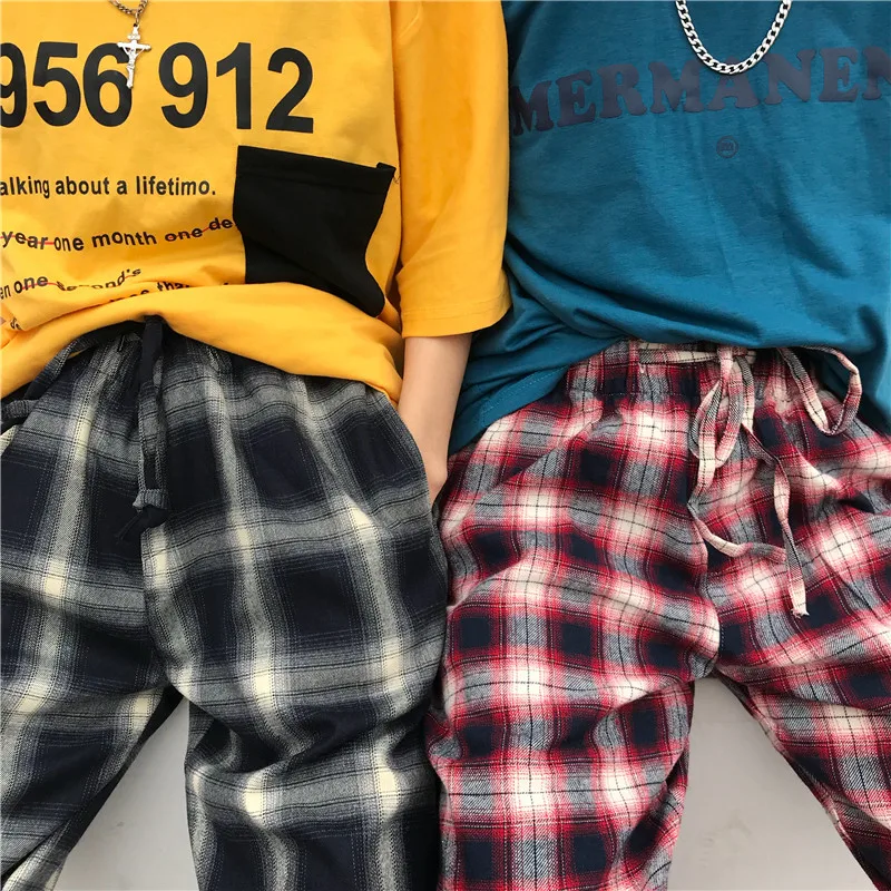 YouGeMan Pantalon Femme 2020 женские весенние летние корейские Ulzzang Harajuku прямые брюки с