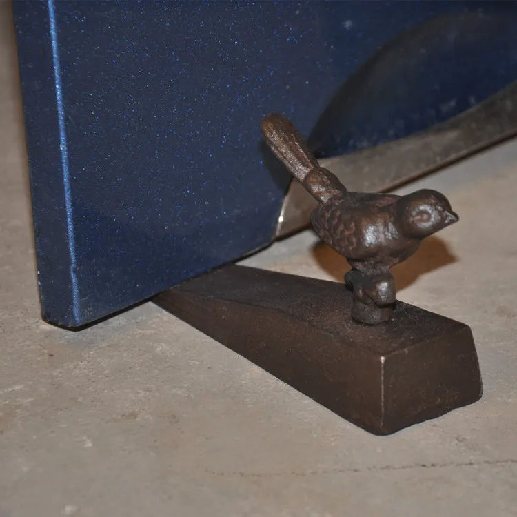 

Decorative Cast Iron Door Stop Doorstop Wedge Bird Classic Design Door Holder Animal Vintage Home Office Store Cabin Decor Retro