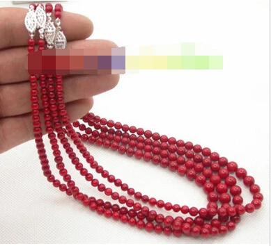 

ddh002478 4pcs 18" 100% NATURAL 8MM RED CORAL NECKLACE 18KGP CLASP 28% Discount (A0430)