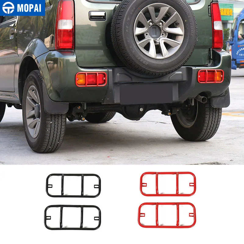 MOPAI Car font b Lamp b font Hoods for Suzuki jimny 2007 Up Metal Rear Bumper