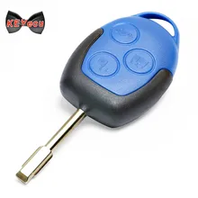 Keyecu Синий дистанционного брелока 3 кнопки 433 МГц с 4D63 чип для Ford Transit WM VM 2004- F021 плоский ключ