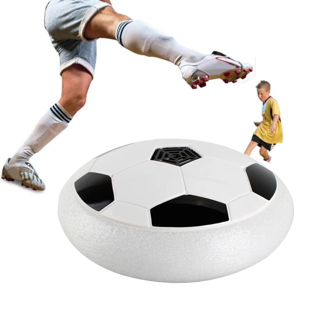 

Cikoo Hot Air Power Soccer Football LED Light Flashing Ball Toys Disc Gliding Multi-surface Hovering Football Game Gift for Kids