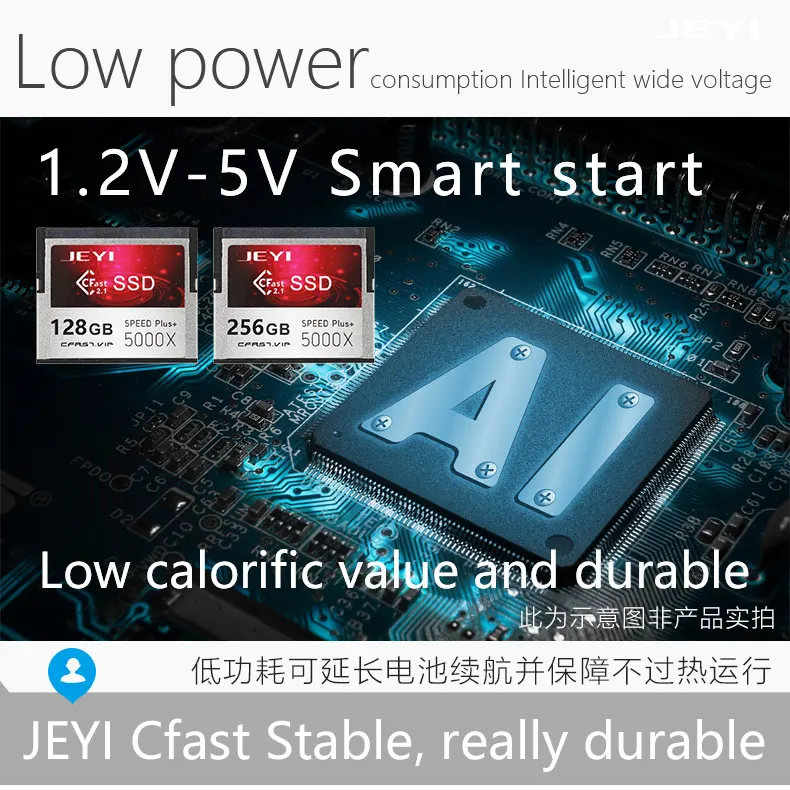 JEYI CFast SLC частицы Цифровая видеокамера SSD 64G карта памяти SMI2246EN с SATA3 кэш промышленного военного использования CF2.0