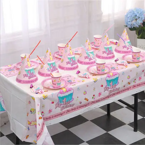 1st на день рождения детский день рождения расположение 6 человек вечерние Принцесса Принц 1st рождения тема