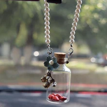 Автомобильный подвесной стеклянный аромат духов пустая бутылка висячие украшения автомобиля интерьерная Подвеска Украшения отделка Аксессуары подарки