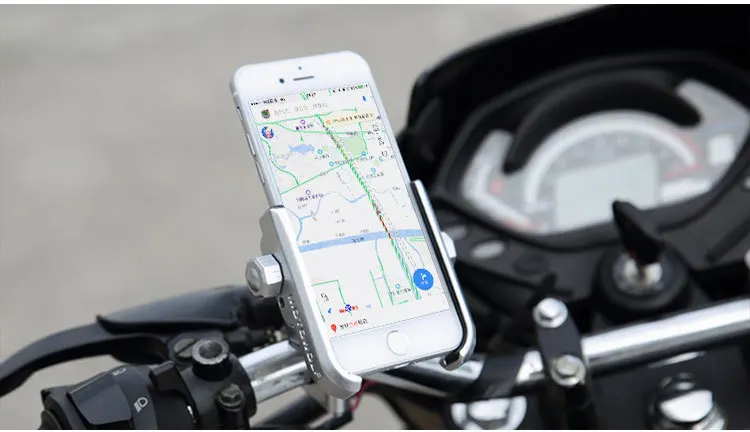 Aluminum Alloy Motorcycle Motorbike Handlebar Phone Holder Universal Rearview Mirror Bike Bicycle Holder Soporte Celular Moto flexible mobile holder