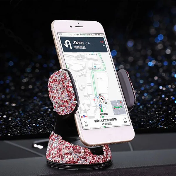 Strass de Cristal Suporte do Telefone do Carro para o Iphone Universal Smartphone Telefone Móvel Suporte Auto ar Vent Montar Titular 11 Suporte p/ GPS