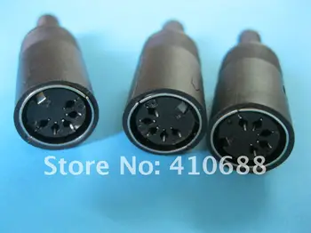 

100 Pcs DIN Jack Connector 5 Pin with Plastic Handle