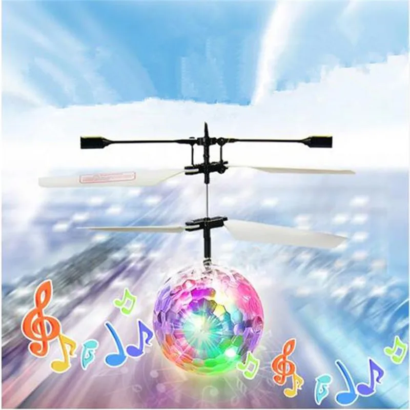 Летающий шар индукционный летательный аппарат световая игрушка светящийся летающий шар электронный мяч сверкающий светодиодный осветительная игрушка для детей Подарки
