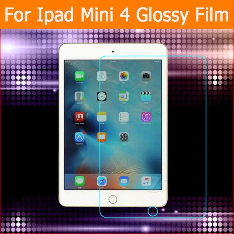 

Premium glossy Screen Protector film For iPad mini 4 7.9" Front HD LCD screen Protective Films For iPad MINI 4 high clear film