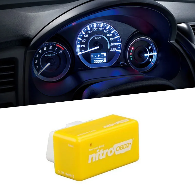 ECO OBD2 & Nitro полный чип тюнинг коробка NitroOBD для бензина автомобиля и дизельного эко