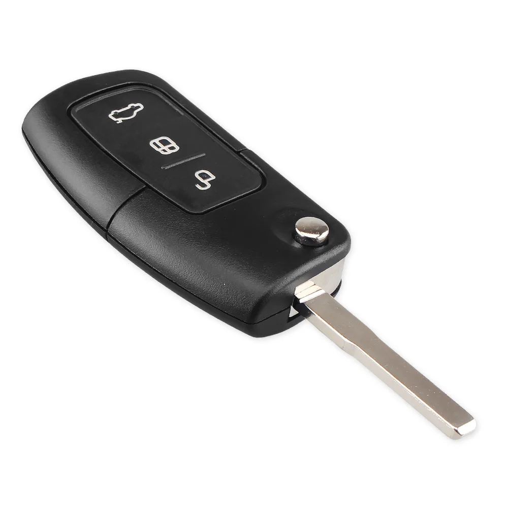 Раскладной чехол для ключей KEYYOU, чехол для пульта дистанционного управления, брелок для Ford Fiesta Focus 2, Ecosport Kuga Escape, 3 кнопки, силиконовый чехол для ключей