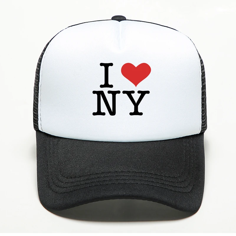 Новая брендовая модная бейсбольная кепка I Love NY для женщин и мужчин в стиле панк