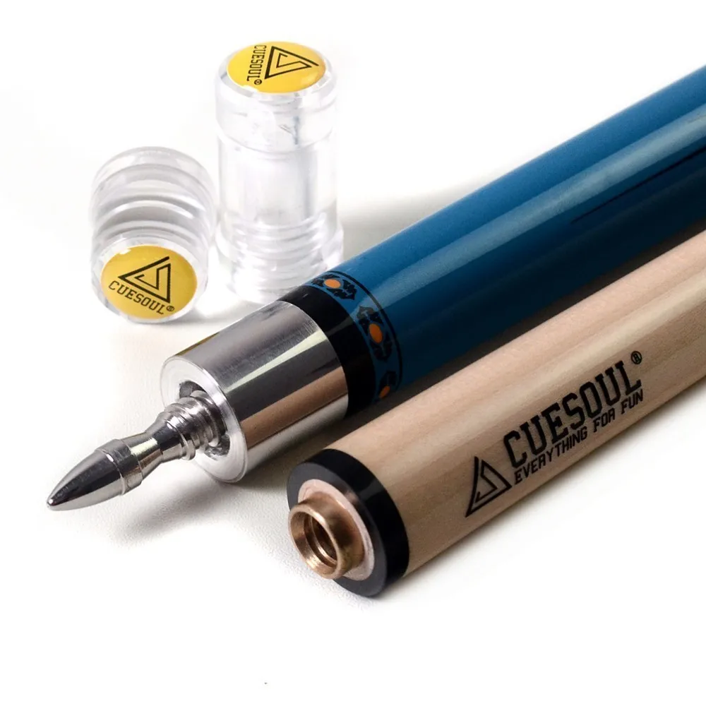 Cueshoul SOOCOO Series 58 &quot19 унций 11 5/12 75 мм Cue Tip клен снукер бассейн Stick набор с