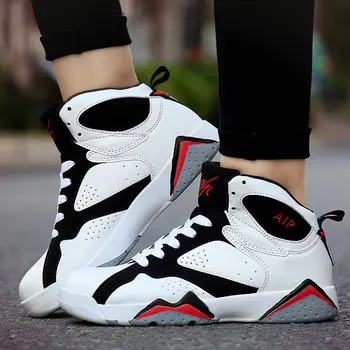 

New Arrival Men Basketball Shoes Anti-Skid high-top Sneakers women 2019 High Quality Athletic Outdoor Sport Shoes Couple