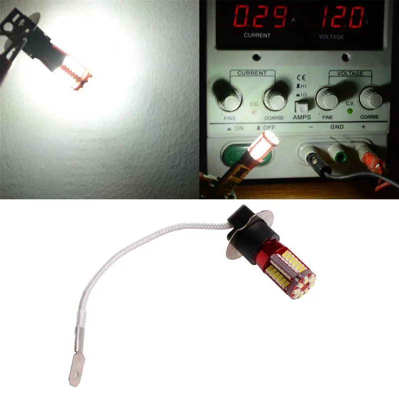 

DC12V H3 3014-57 Car LED Side Light Bulbs Car Fog Lamp Canbus Error Free New